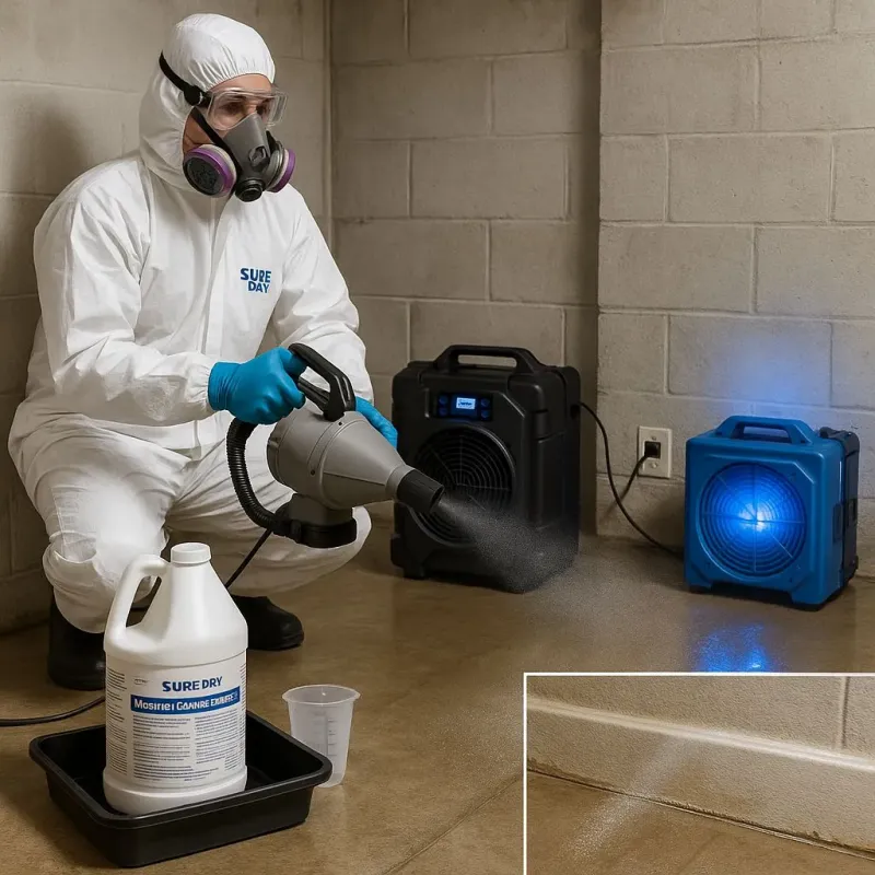 Sanitization and Odor Removal process in Stafford, TX